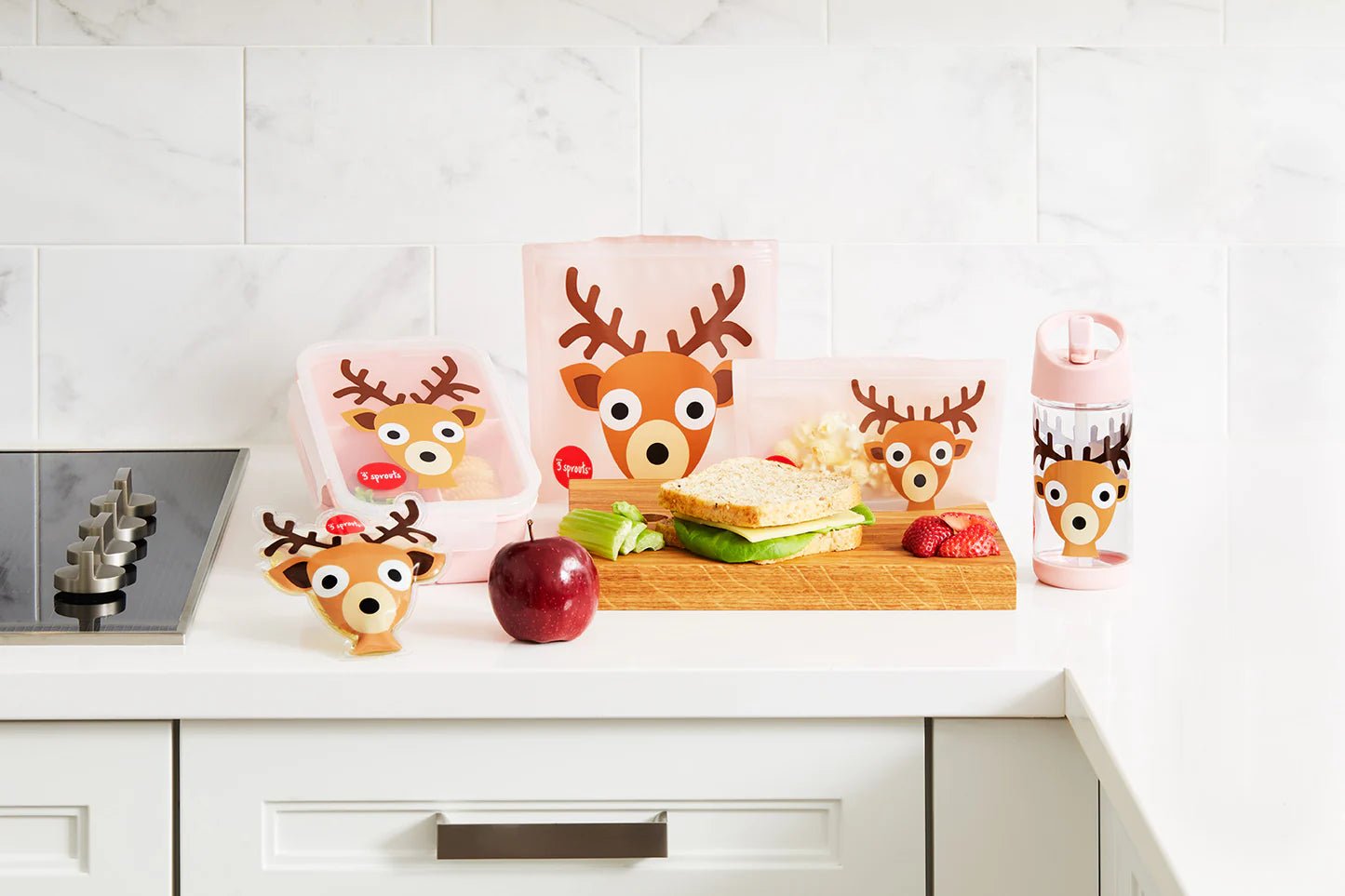 3 Sprouts Snack Bag - Deer - Mama's Box LLC