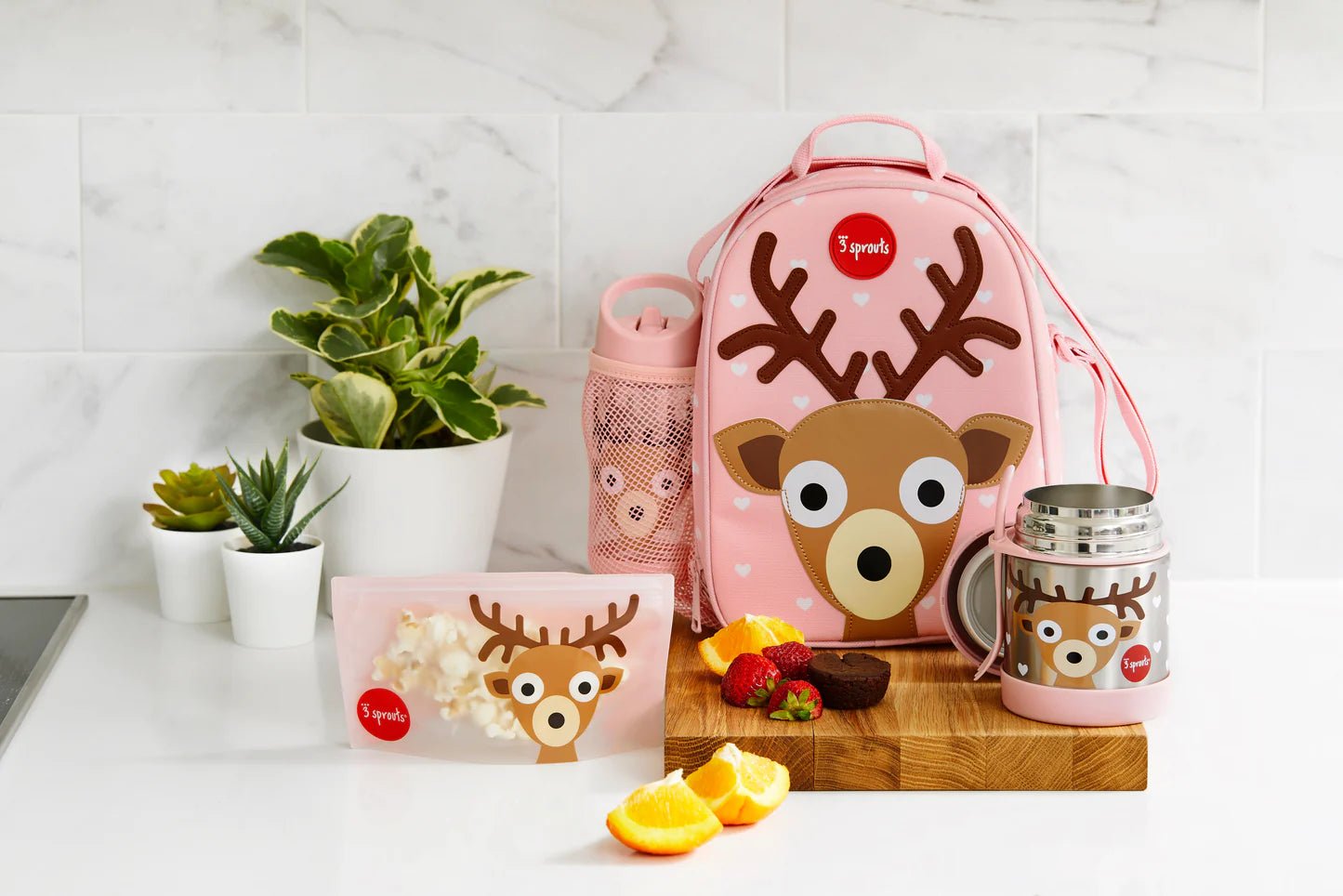 3 Sprouts Snack Bag - Deer - Mama's Box LLC