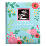 Journal, Keepsake Pregnancy Memory Book with Sonogram Photo - Floral - Mama's Box LLC