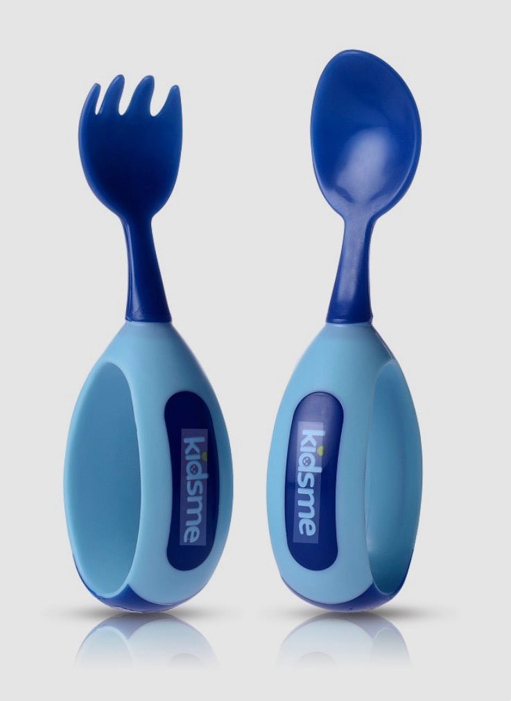 Kidsme Toddler Spoon and Fork set - Blue - Mama's Box LLC