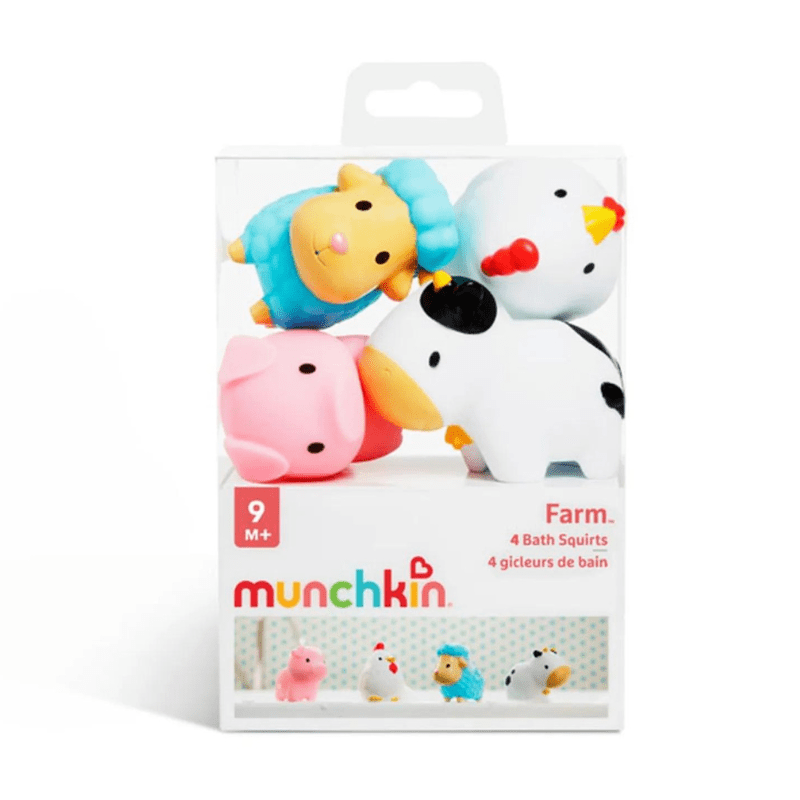 Munchkin - Farm Bath Squirters - Pack of 4 - Mama's Box LLC