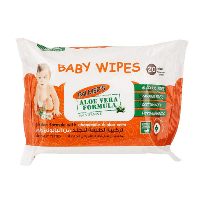 Palmer's Aloe Vera Formula Baby Wipes - 20 wipes pack - Mama's Box LLC