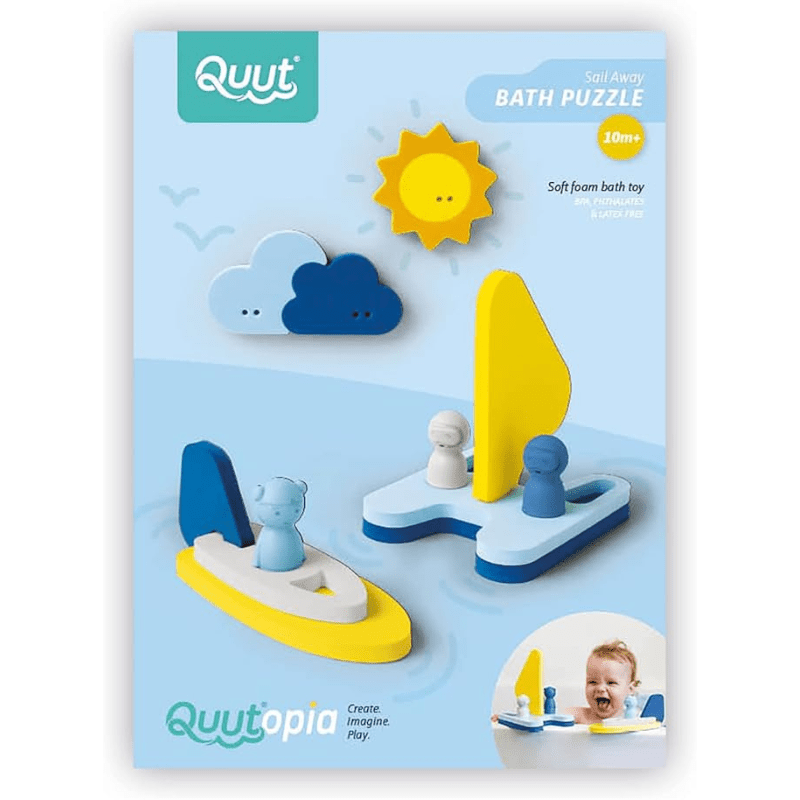 Quut Quutopia Bath Puzzle 3D Sail Away - Mama's Box LLC
