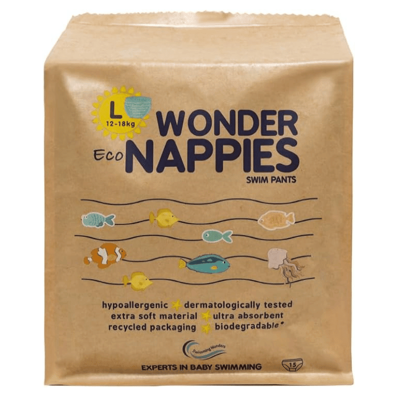 Swimming Wonders - Baby Swim Nappies - Large Size 12 - 18 Kg - Mama's Box LLC