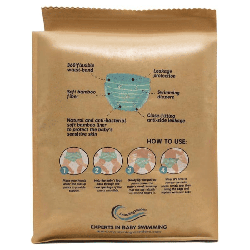 Swimming Wonders - Baby Swim Nappies - Medium Size 6 - 12 Kg - Mama's Box LLC