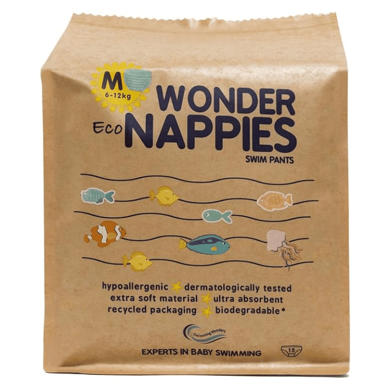 Swimming Wonders - Baby Swim Nappies - Medium Size 6 - 12 Kg - Mama's Box LLC