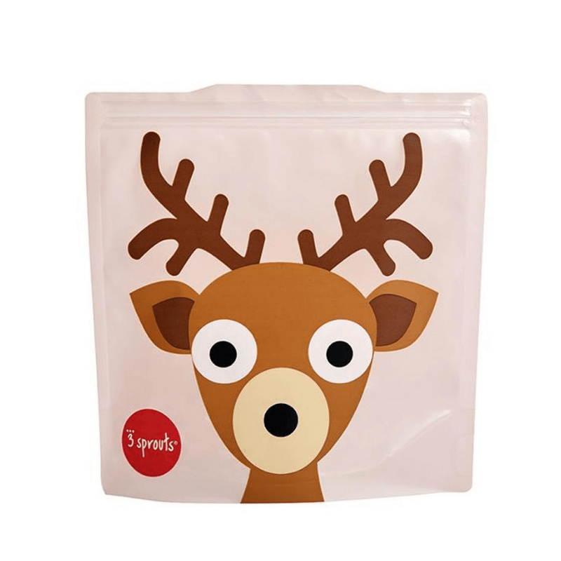 3 Sprouts Sandwich Bag - Brown Deer - Mama's Box LLC