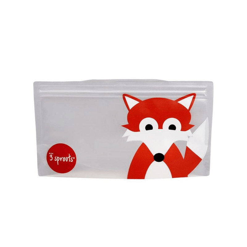 3 Sprouts Snack Bag - Orange Fox - Mama's Box LLC