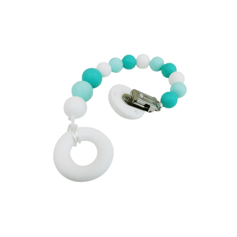 Desert Chomps Teething Clip - Aqua Sea - Mama's Box LLC