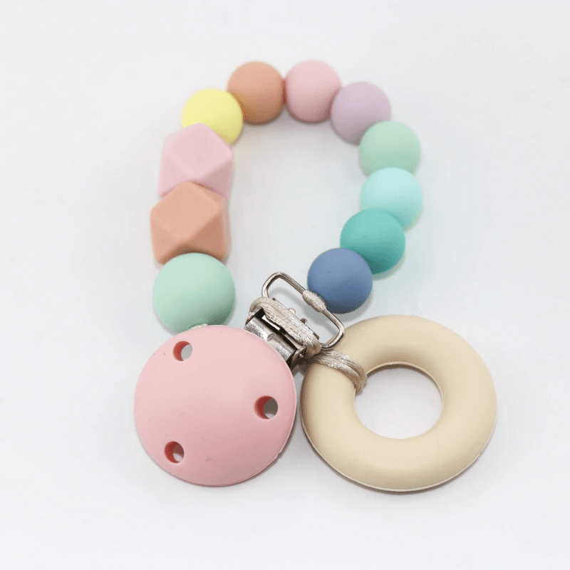 Desert Chomps Teething Clip - Rainbow - Mama's Box LLC