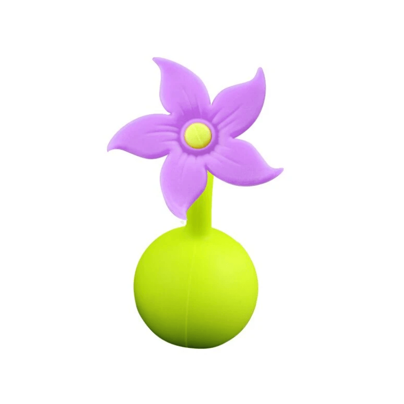 Haakaa Silicone Pump Flower Stopper - Purple - Mama's Box LLC