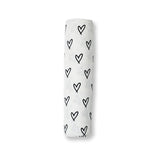 Lulujo - Bamboo Swaddle Blanket - Messy Hearts - Mama's Box LLC