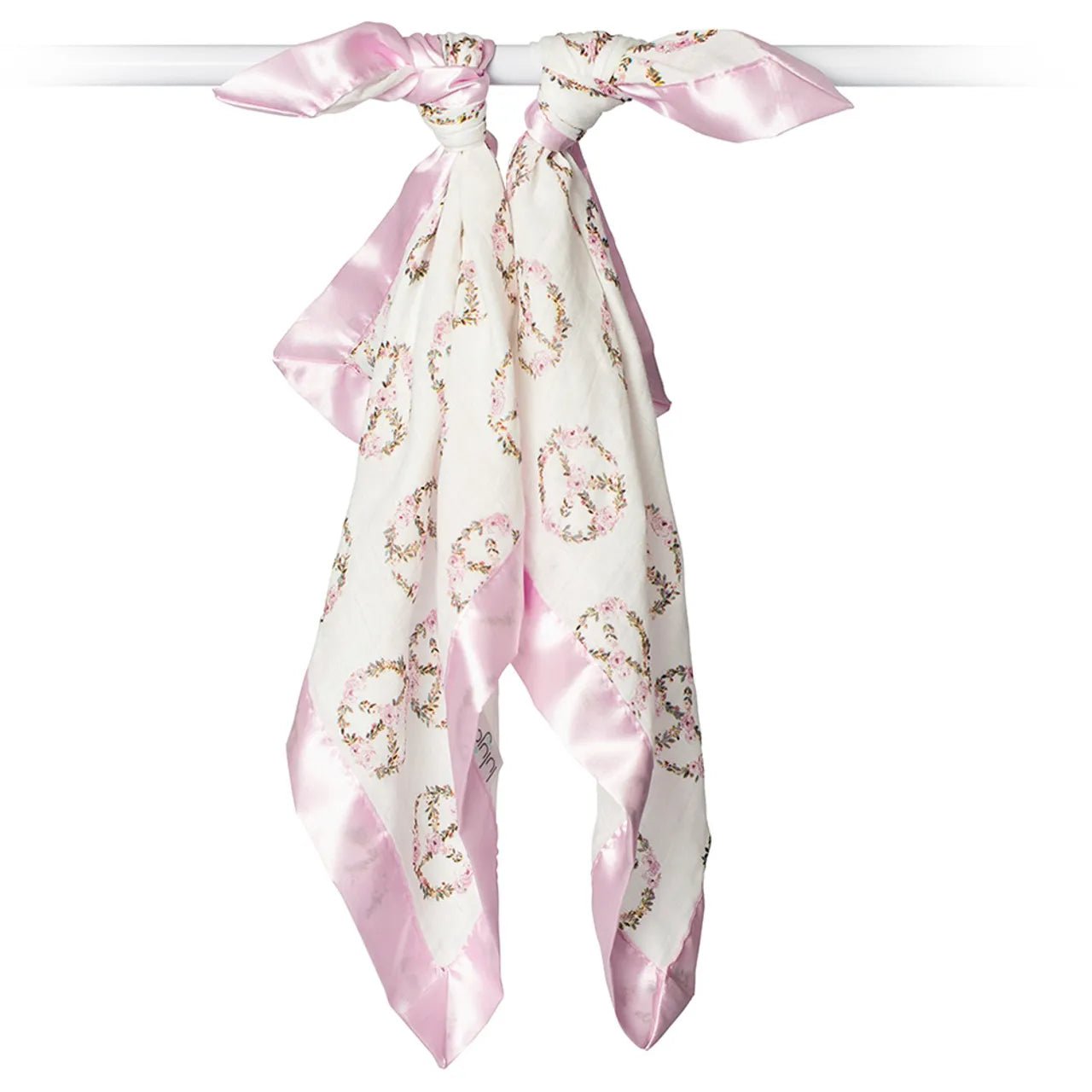 Lulujo - Muslin Bamboo Security Blankets – Peace - Mama's Box LLC