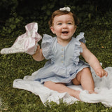 Lulujo - Muslin Bamboo Security Blankets – Peace - Mama's Box LLC