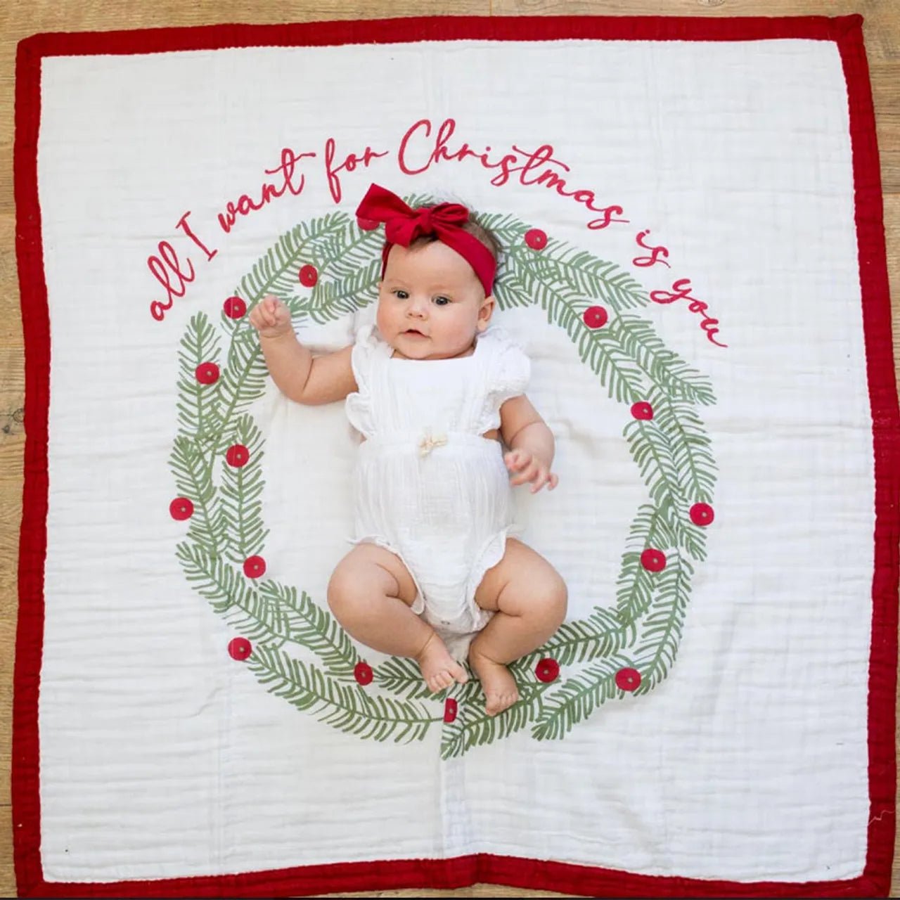 Lulujo - My First Christmas Quilt - Gingerbread Man - Mama's Box LLC