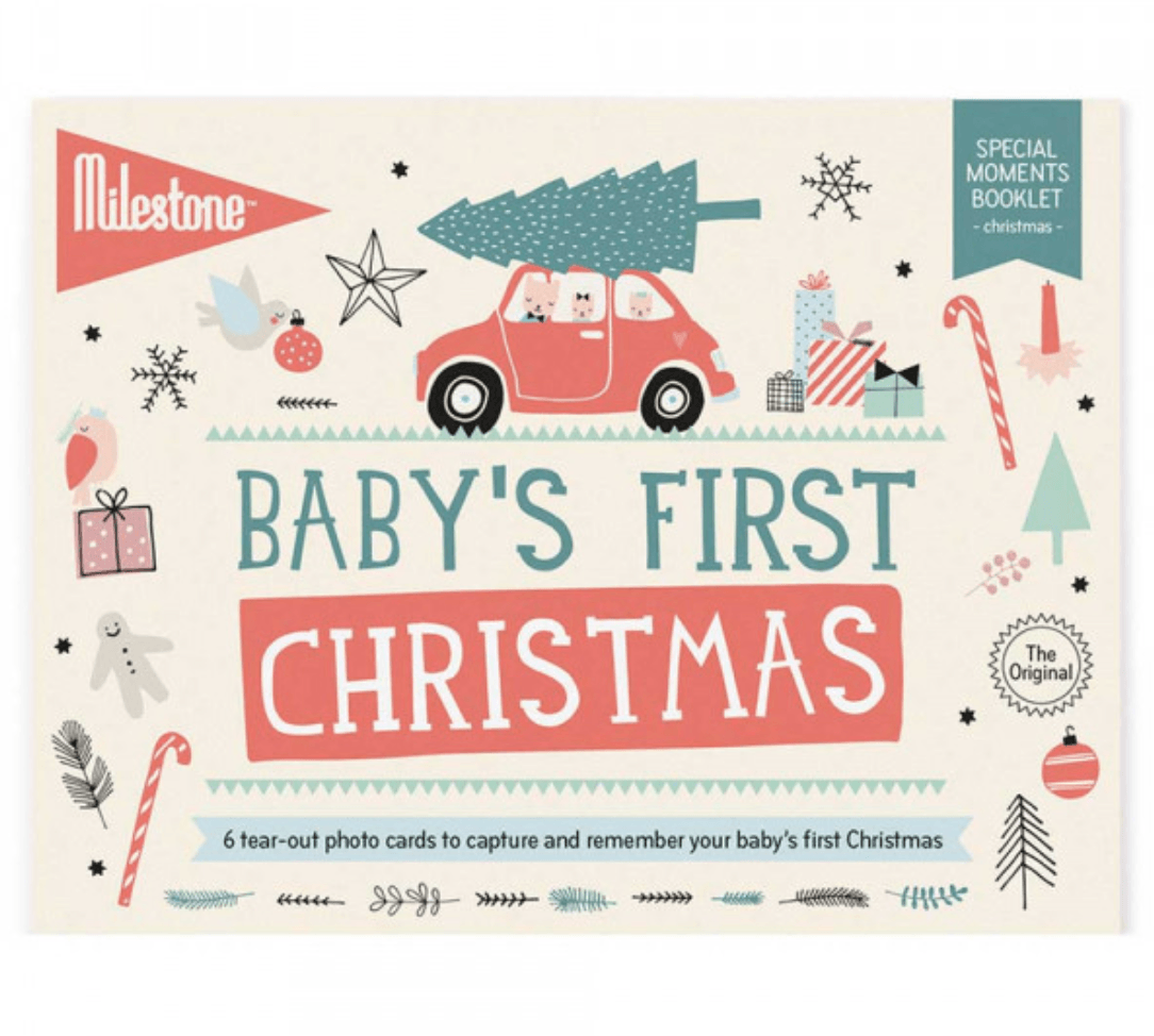 Milestone Cards - Baby First Christmas - Special Moment Booklet - Mama's Box LLC