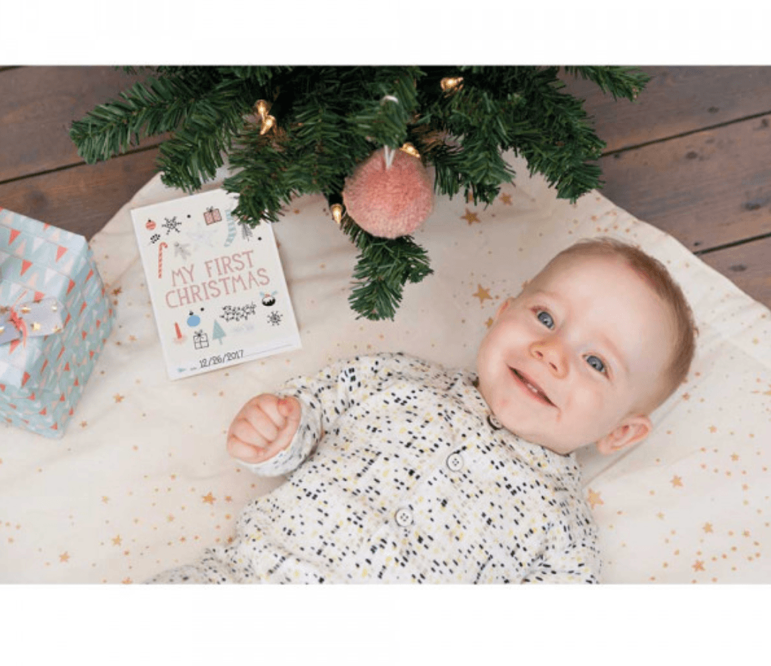 Milestone Cards - Baby First Christmas - Special Moment Booklet - Mama's Box LLC