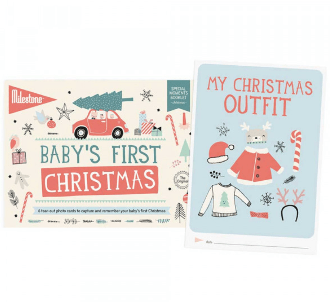 Milestone Cards - Baby First Christmas - Special Moment Booklet - Mama's Box LLC