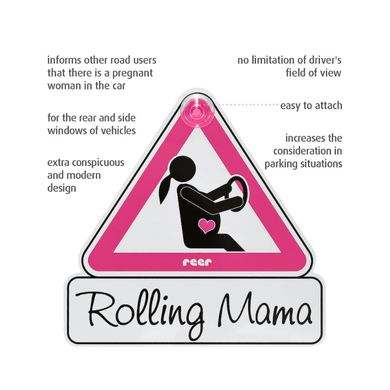 MommyLine Car Sign Pregnant Woman - More safety for mum and baby - Mama's Box LLC