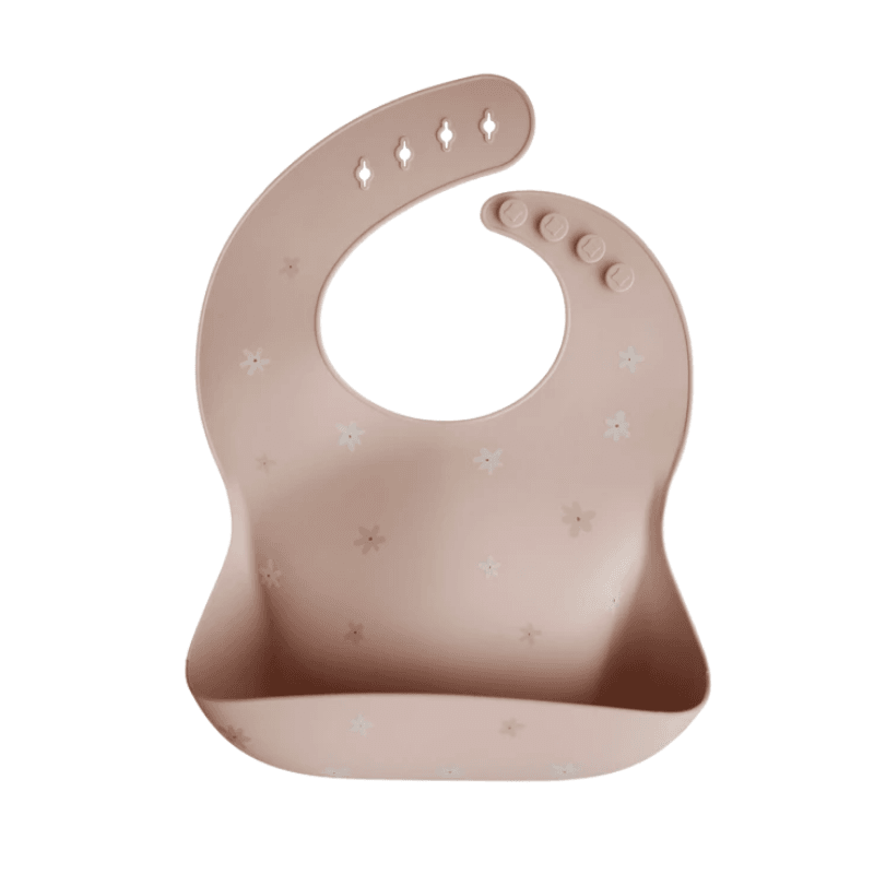 Mushie Silicone Bib - Daisy Flowers - Mama's Box LLC