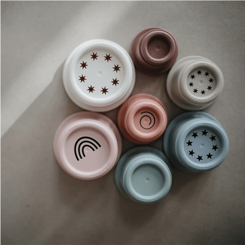 Mushie Stacking Cups Toy - Mama's Box LLC