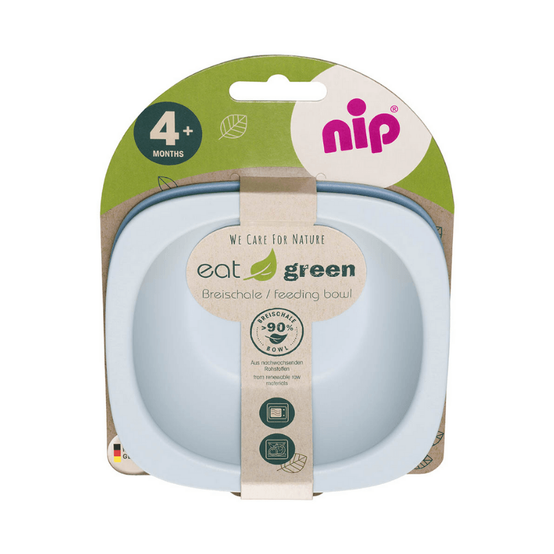 NIP Eco Green Feeding Bowl Blue - Mama's Box LLC