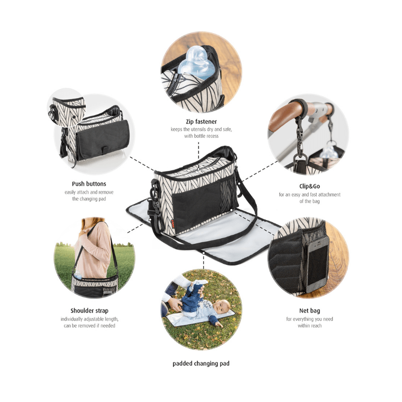 Reer Clip&Go Vario Stroller Organizer With Changing Pad - Mama's Box LLC