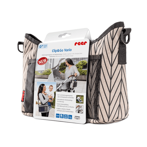 Reer Clip&Go Vario Stroller Organizer With Changing Pad - Mama's Box LLC