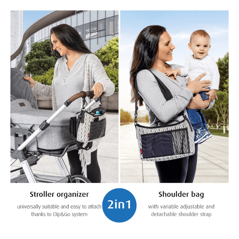 Reer Clip&Go Vario Stroller Organizer With Changing Pad - Mama's Box LLC