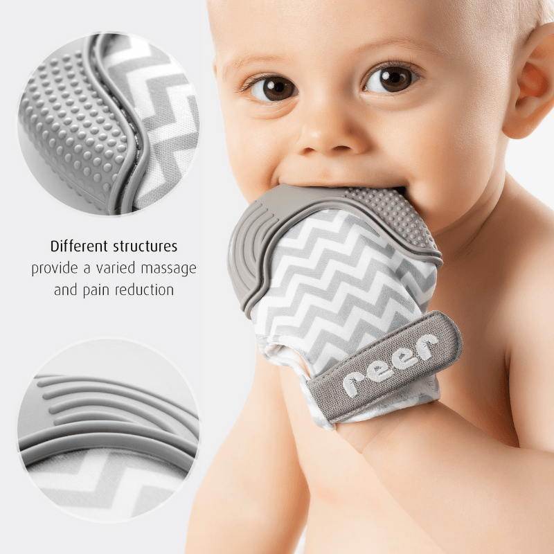 Reer Teething Mittens - For pain-free teething - Mama's Box LLC