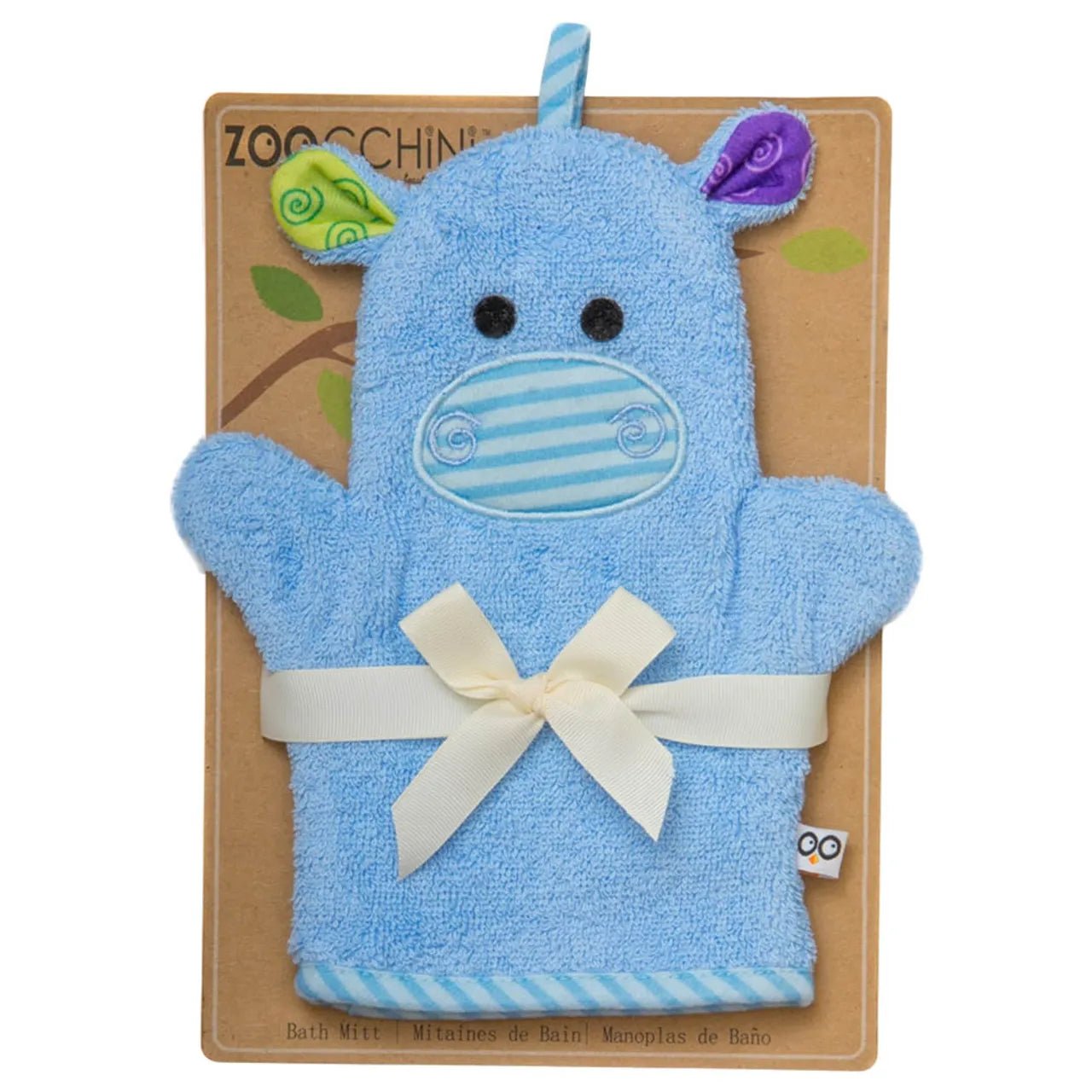 Zoocchini - Baby Bath Mitt - Henry The Hippo - Mama's Box LLC