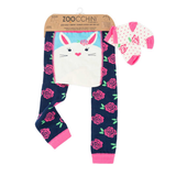 Zoocchini Confort Crawler Babies Legging and Sock Set - Beatrice the Bunny 6M-12M - Mama's Box LLC